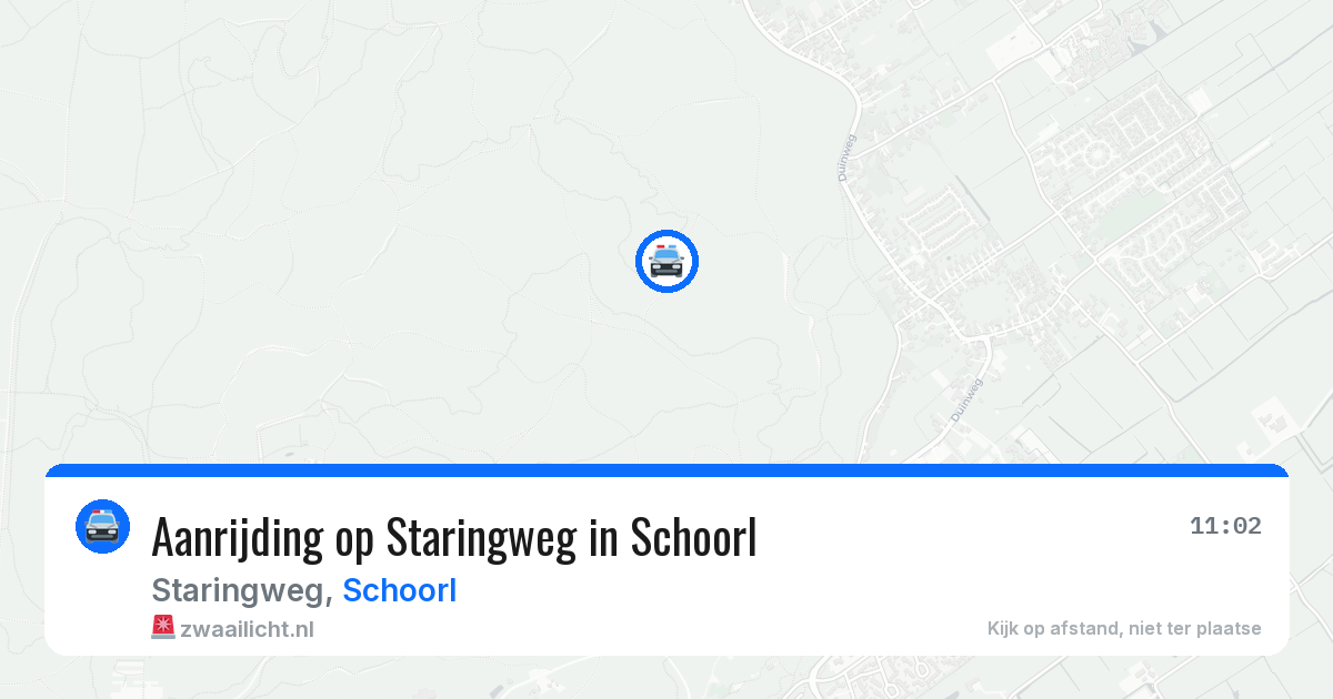 Aanrijding op Staringweg in Schoorl — 6 jun 2026