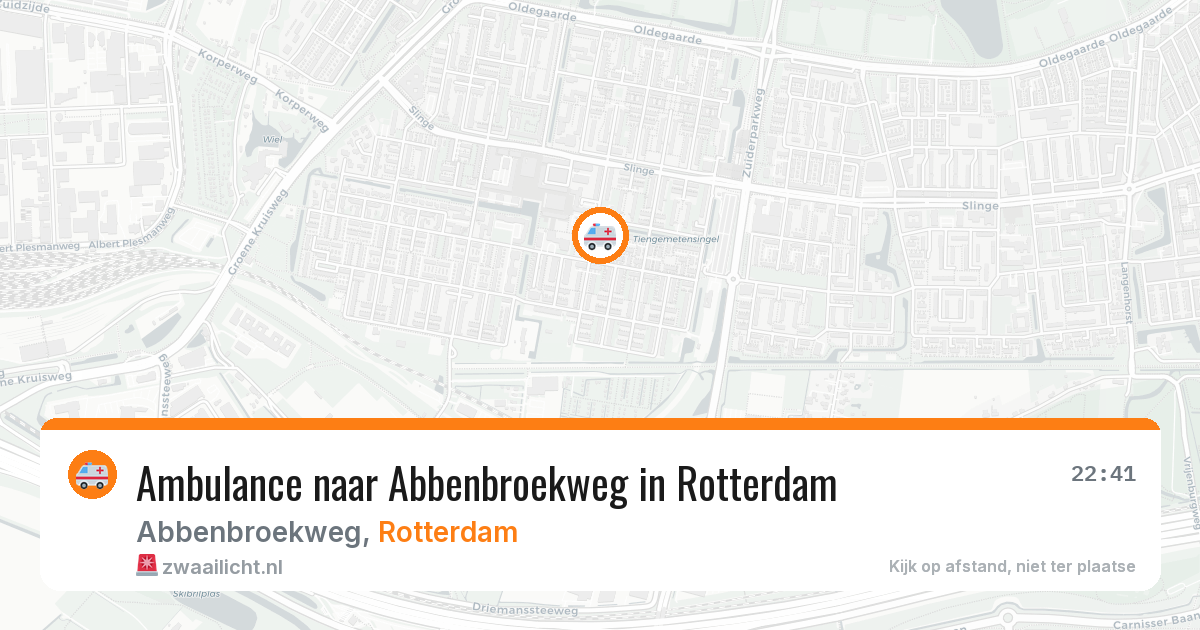 Ambulance naar Abbenbroekweg in Rotterdam — 23 jun 2026