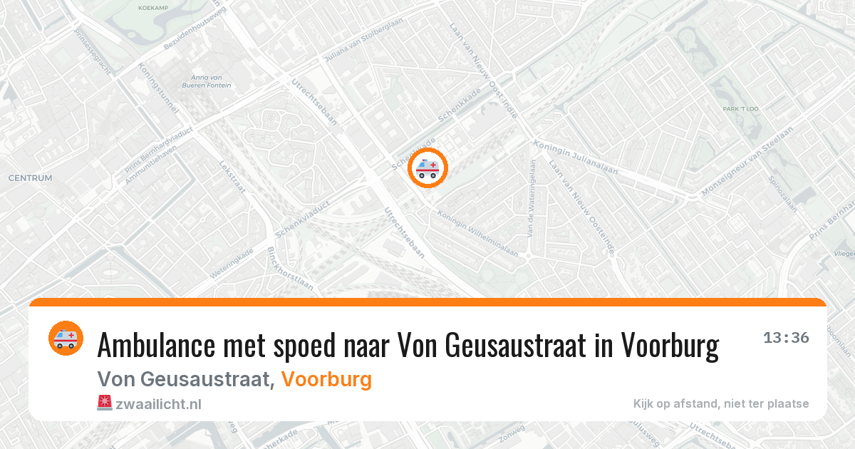 Ambulance met spoed naar Von Geusaustraat in Voorburg — 4 apr 2026