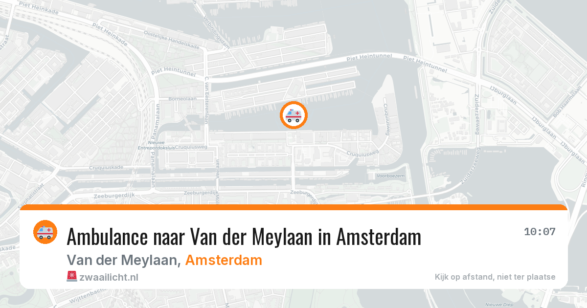 Ambulance naar Van der Meylaan in Amsterdam — 15 jun 2026