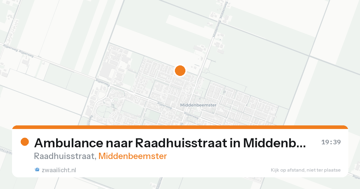Ambulance naar Raadhuisstraat in Middenbeemster — 31 jan 2026
