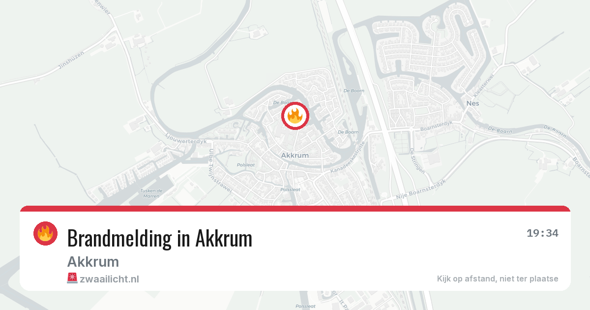 Brandmelding in Akkrum — 12 apr 2026