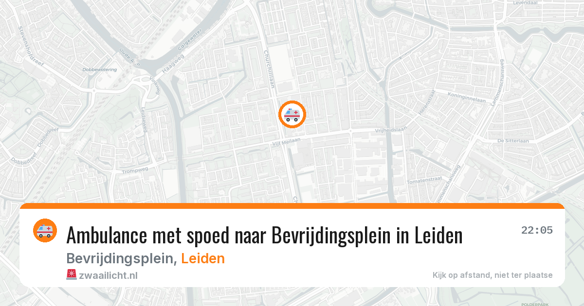 Ambulance met spoed naar Bevrijdingsplein in Leiden — 31 jul 2026