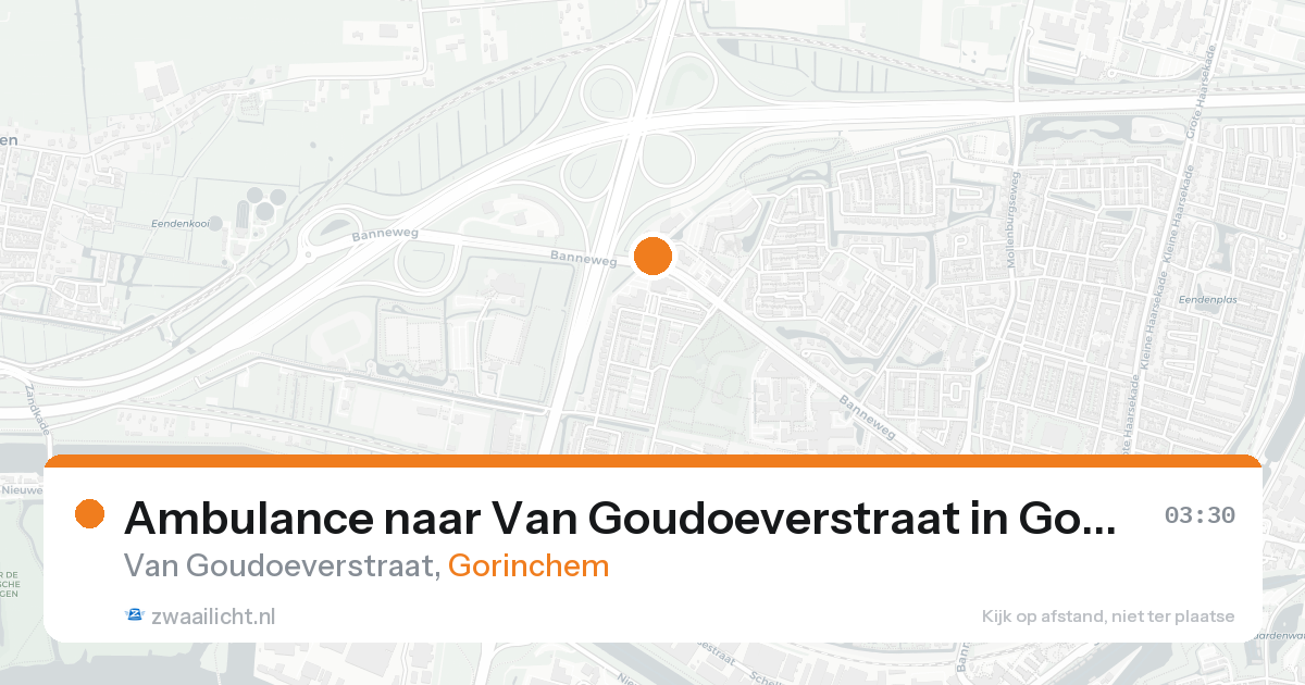 Ambulance naar Van Goudoeverstraat in Gorinchem — 31 jan 2026