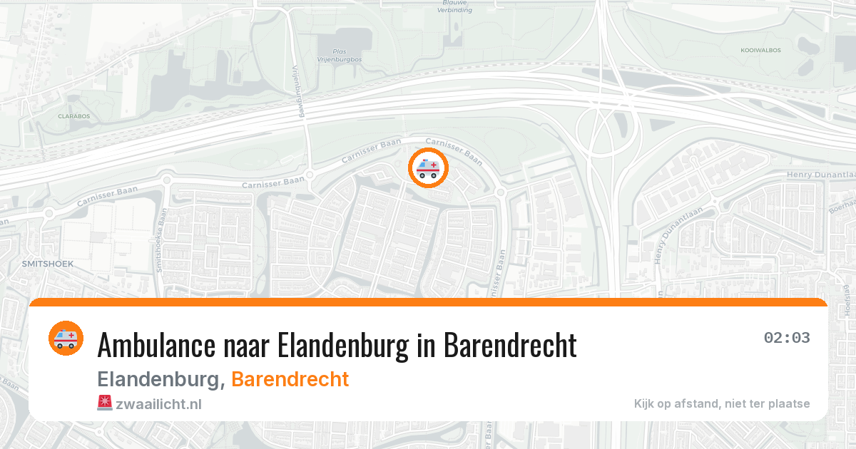 Ambulance naar Elandenburg in Barendrecht — 24 mrt 2026