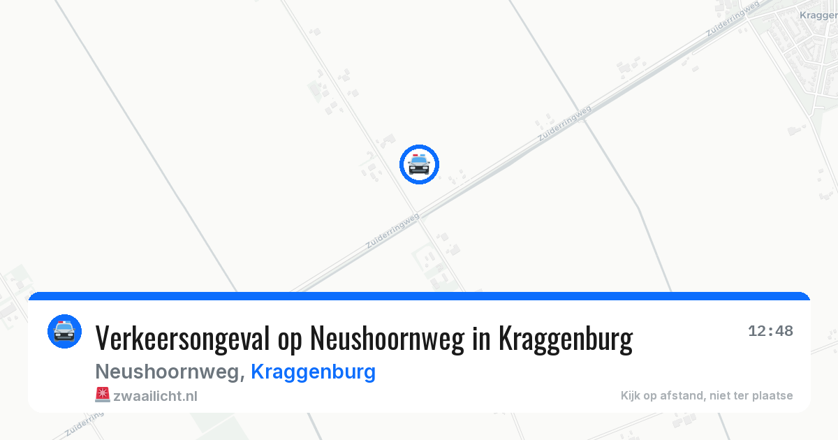 Verkeersongeval op Neushoornweg in Kraggenburg — 22 jul 2026