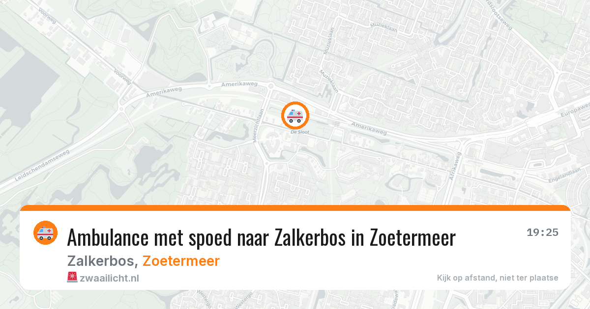 Ambulance met spoed naar Zalkerbos in Zoetermeer — 13 aug 2026