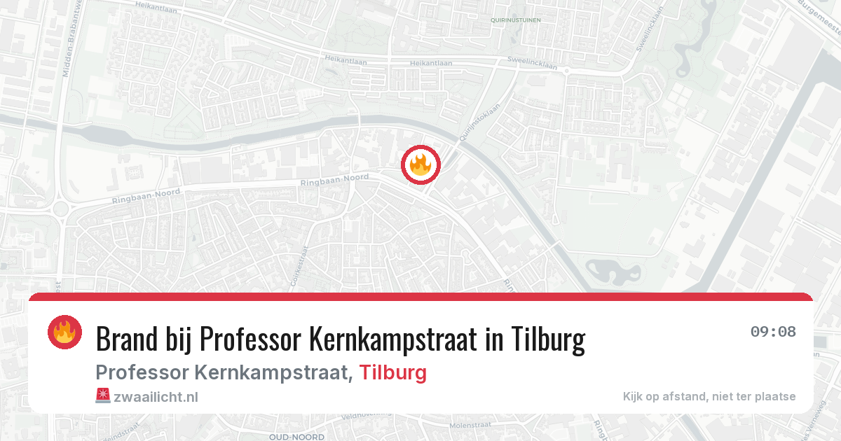 Brand bij Professor Kernkampstraat in Tilburg — 17 jun 2026