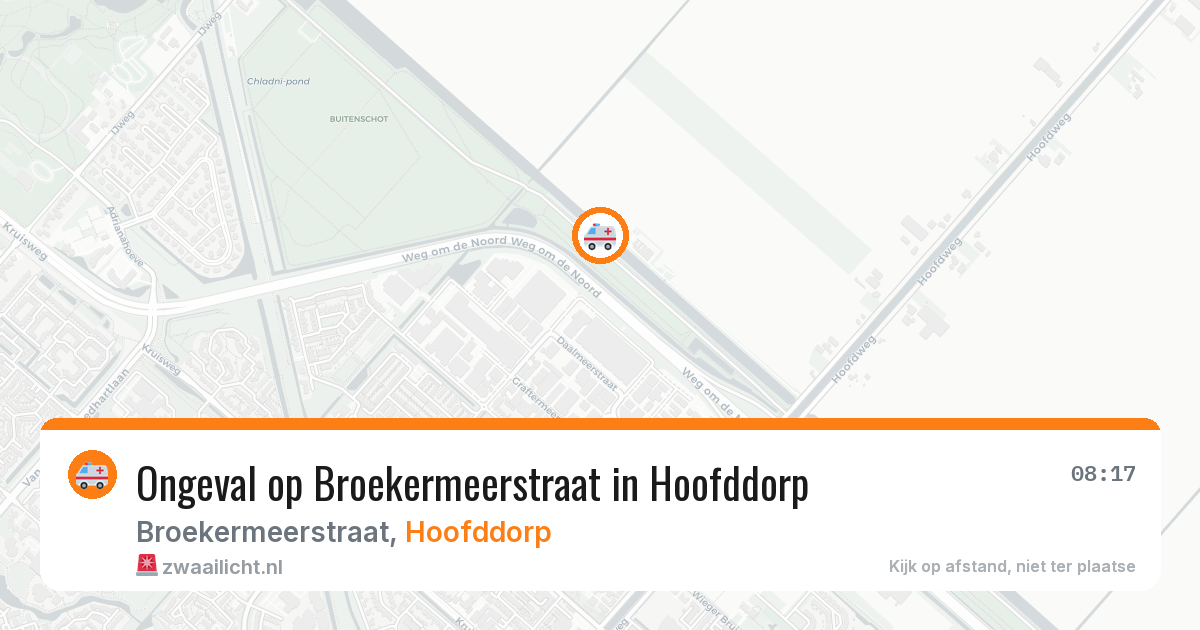 Ongeval op Broekermeerstraat in Hoofddorp — 28 jan 2026