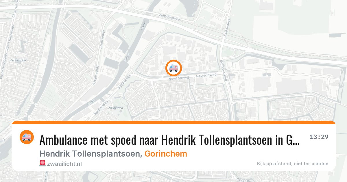 Ambulance met spoed naar Hendrik Tollensplantsoen in Gorinchem — 18 jun 2026