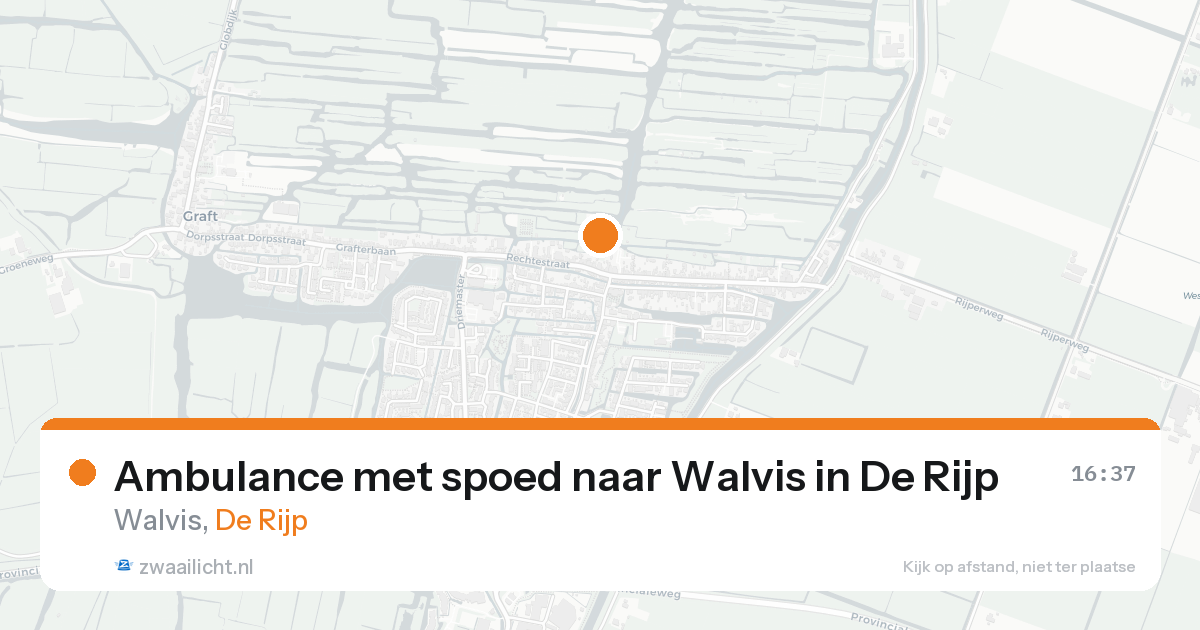 Ambulance met spoed naar Walvis in De Rijp — 1 jun 2026