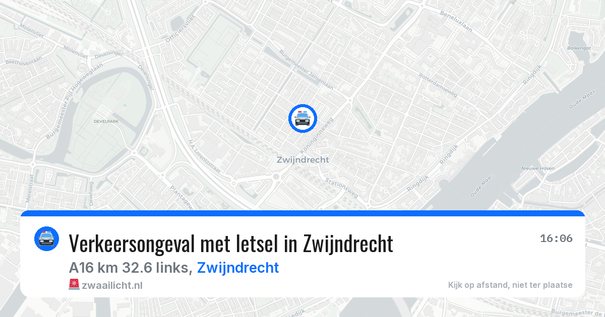 Verkeersongeval met letsel in Zwijndrecht — 15 mrt 2026