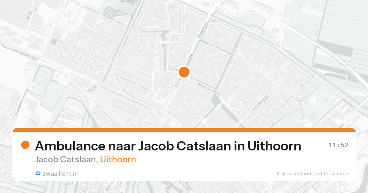 Ambulance naar Jacob Catslaan in Uithoorn — 20 aug 2026