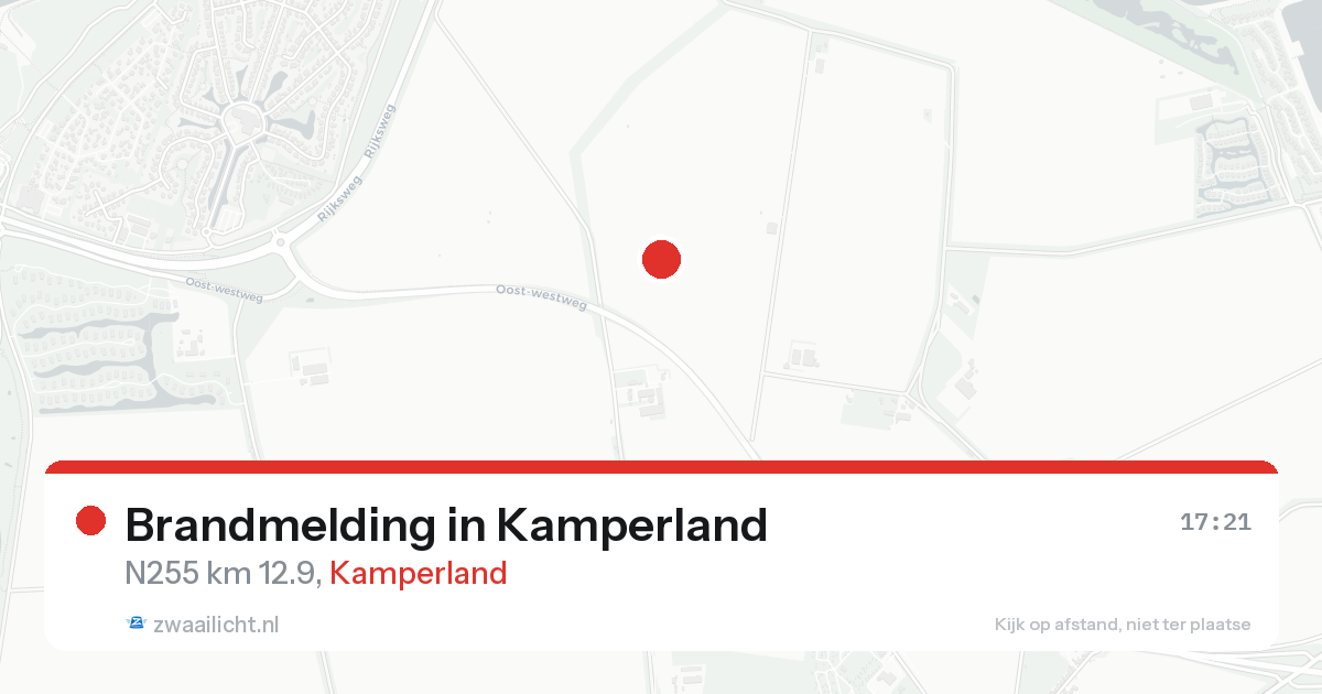 Brandmelding in Kamperland — 20 aug 2026