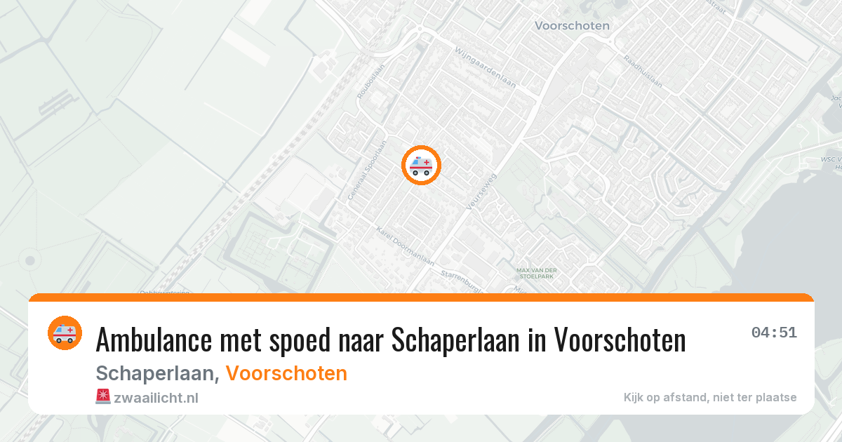 Ambulance met spoed naar Schaperlaan in Voorschoten — 28 jun 2026