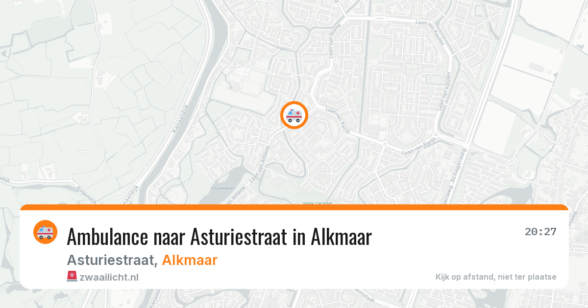 Ambulance naar Asturiestraat in Alkmaar — 17 mei 2026