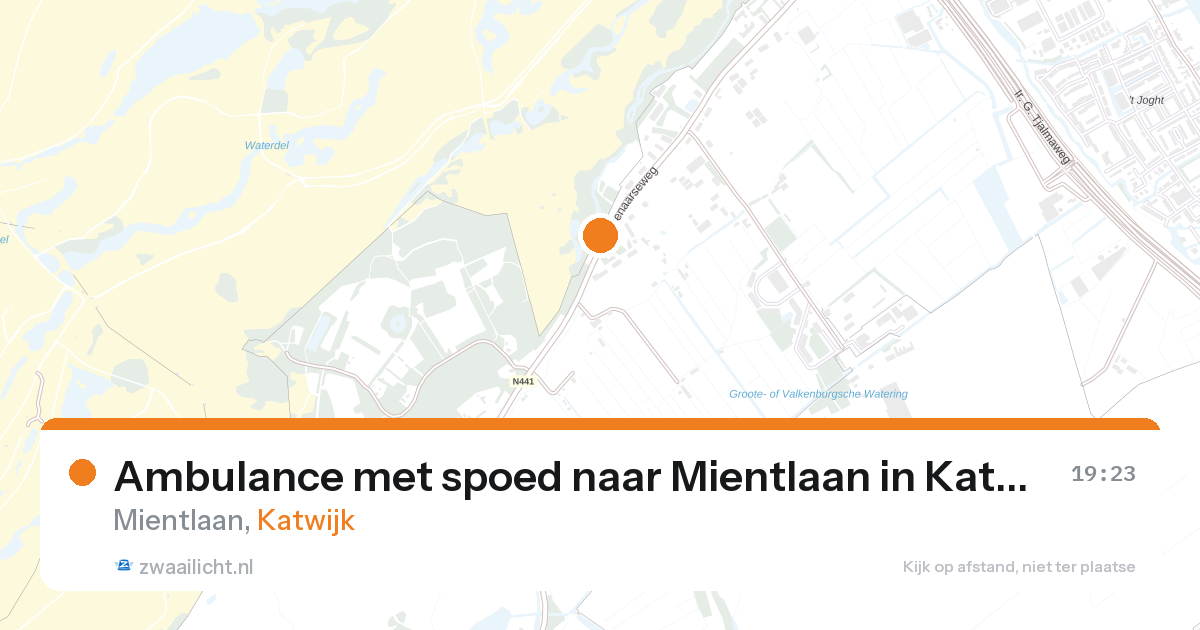 Ambulance met spoed naar Mientlaan in Katwijk — 5 jul 2026