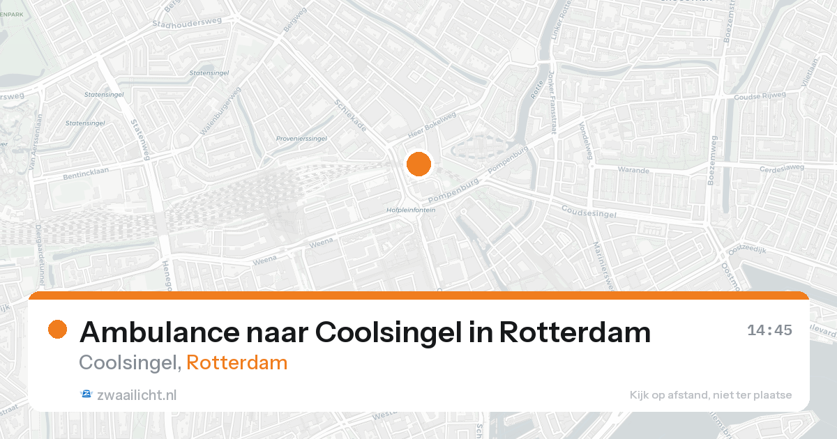 Ambulance naar Coolsingel in Rotterdam — 31 mei 2026