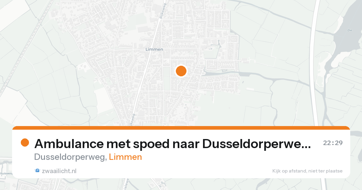 Ambulance met spoed naar Dusseldorperweg in Limmen — 5 jun 2026