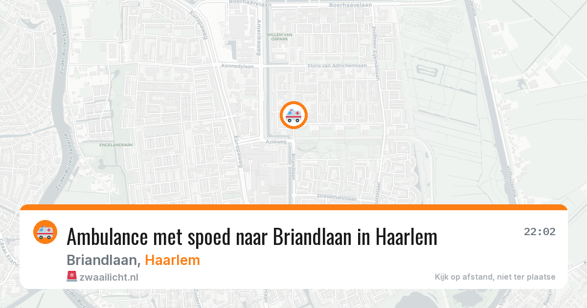 Ambulance met spoed naar Briandlaan in Haarlem — 25 jun 2026