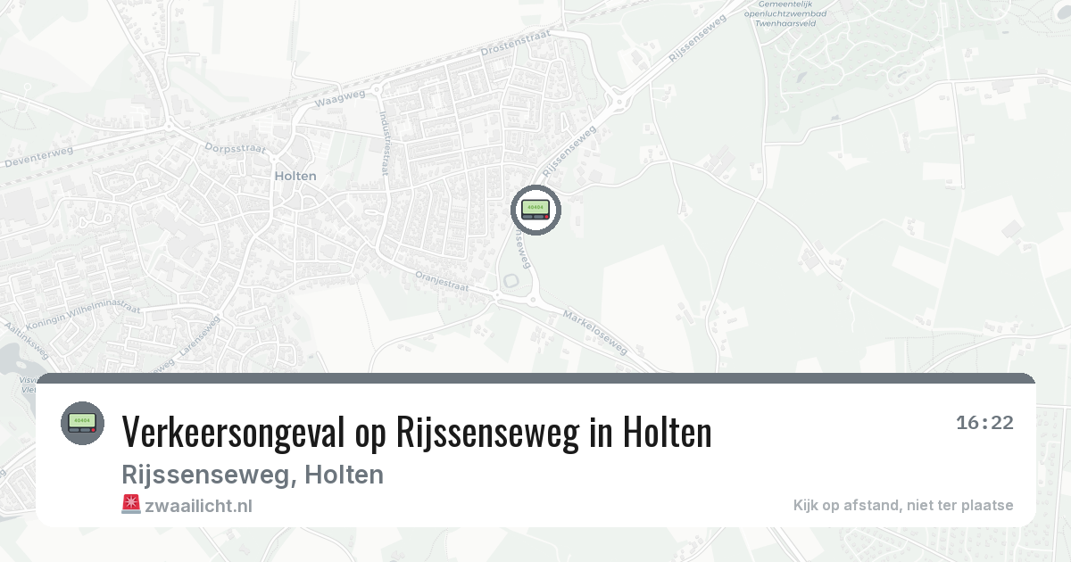 Verkeersongeval op Rijssenseweg in Holten — 17 jun 2026