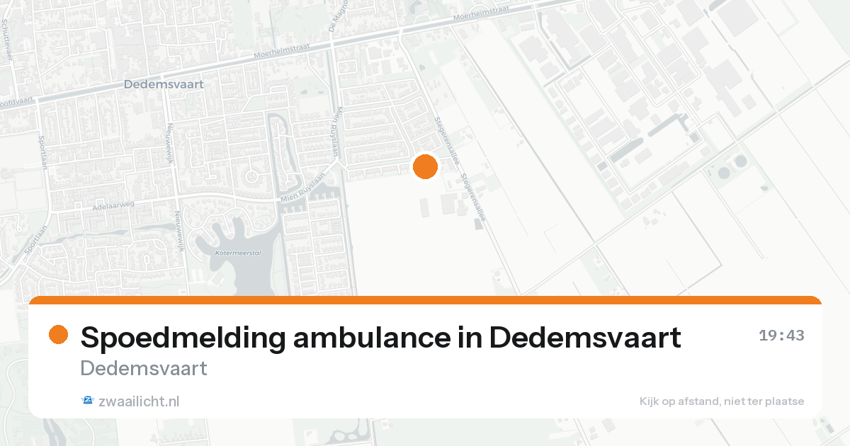 Spoedmelding ambulance in Dedemsvaart — 24 aug 2026