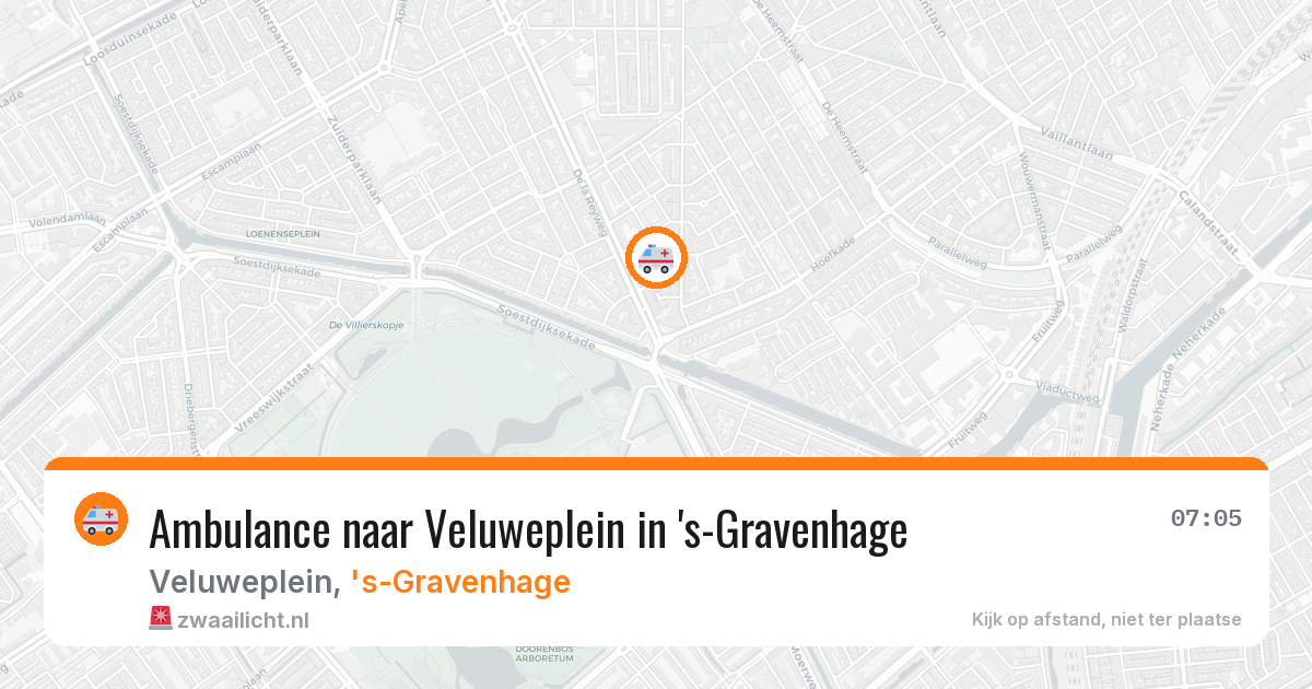 Ambulance naar Veluweplein in 's-Gravenhage — 22 mei 2026