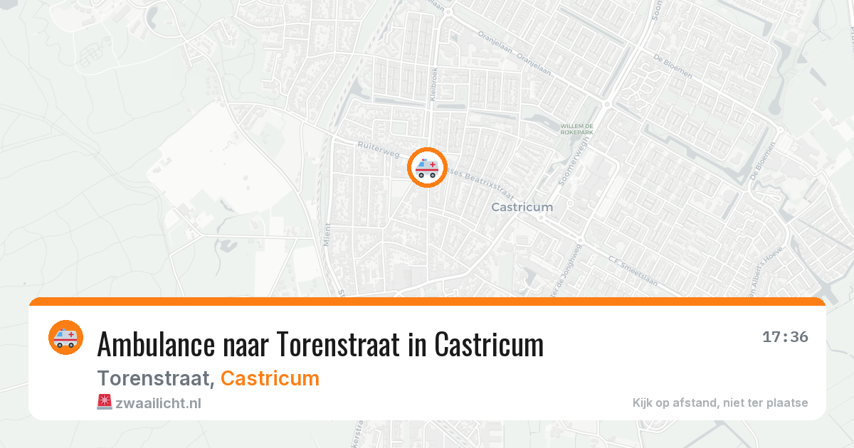 Ambulance naar Torenstraat in Castricum — 18 mei 2026