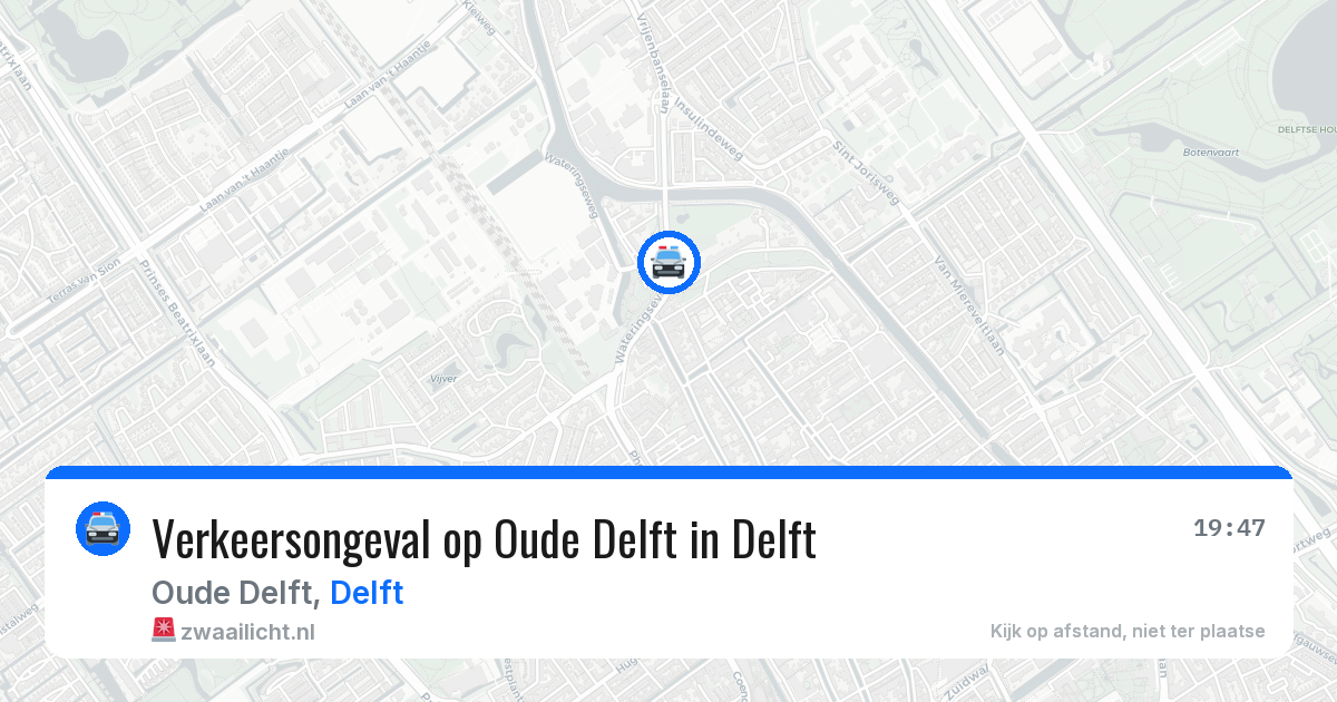Verkeersongeval op Oude Delft in Delft — 30 jun 2026
