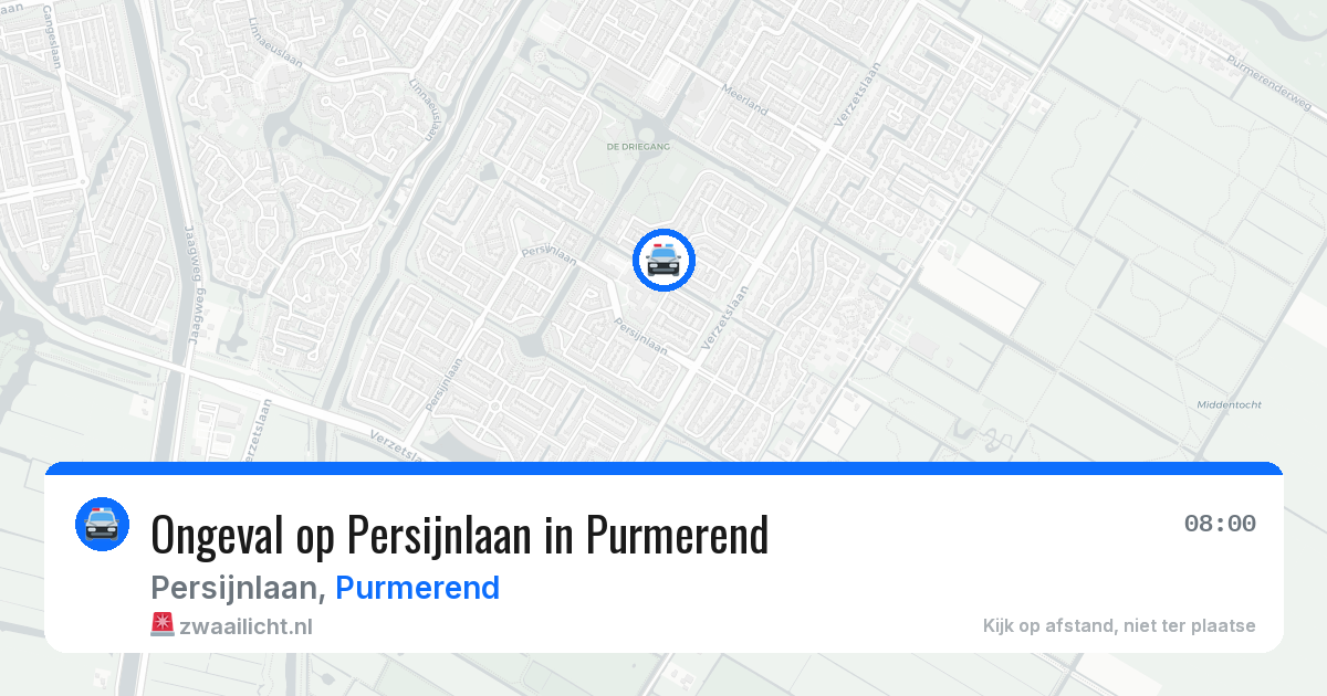 Ongeval op Persijnlaan in Purmerend — 28 mei 2026