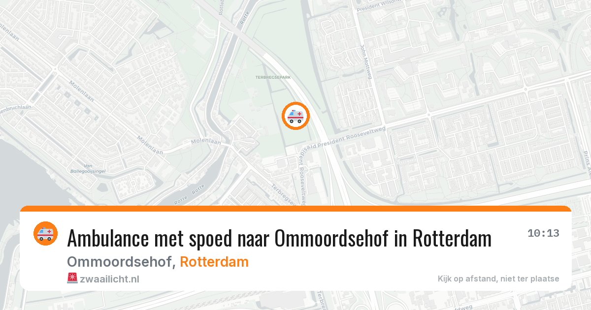 Ambulance met spoed naar Ommoordsehof in Rotterdam — 20 mrt 2026