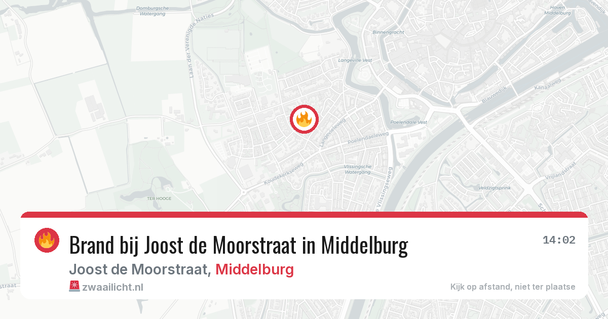 Brand bij Joost de Moorstraat in Middelburg — 8 mei 2026