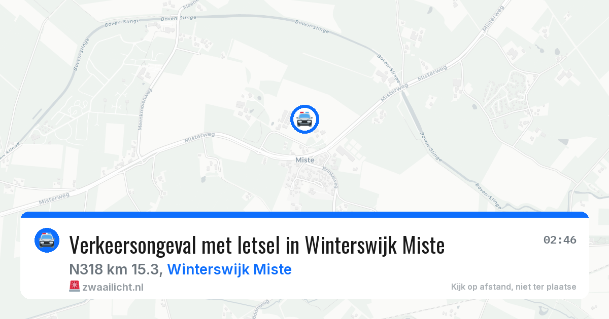 Verkeersongeval met letsel in Winterswijk Miste — 18 apr 2026