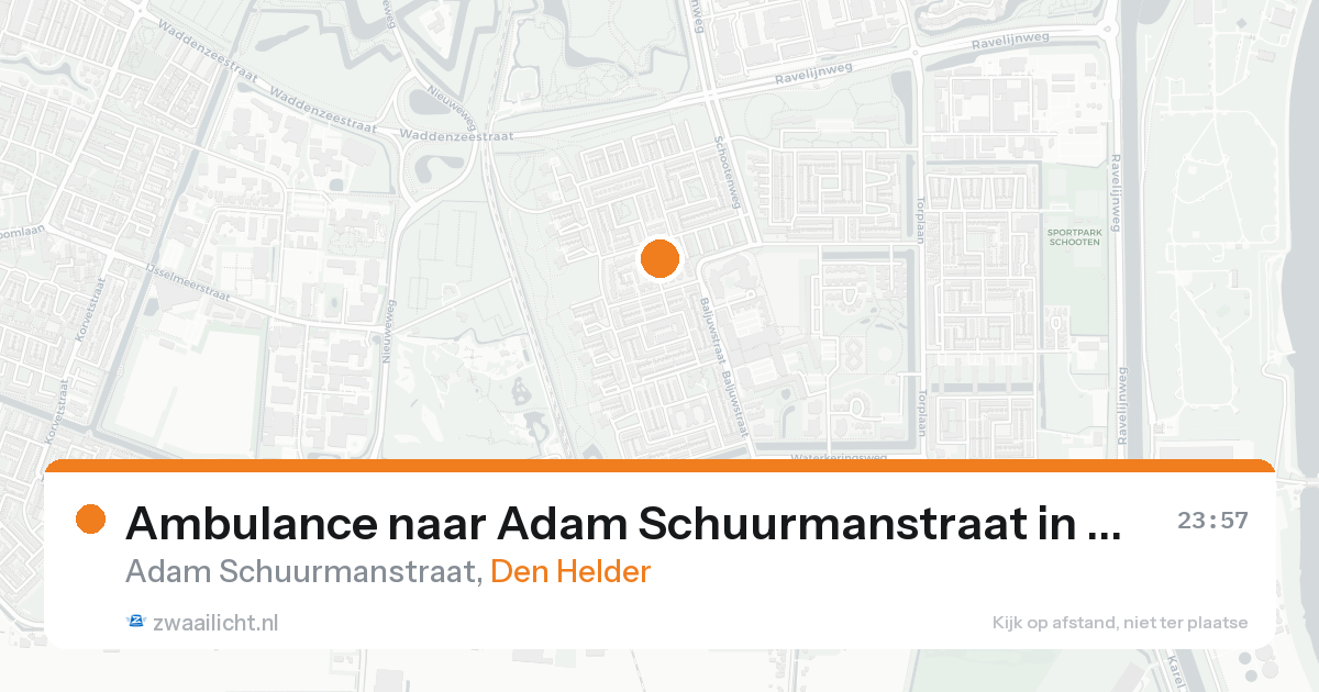 Ambulance naar Adam Schuurmanstraat in Den Helder — 18 aug 2026
