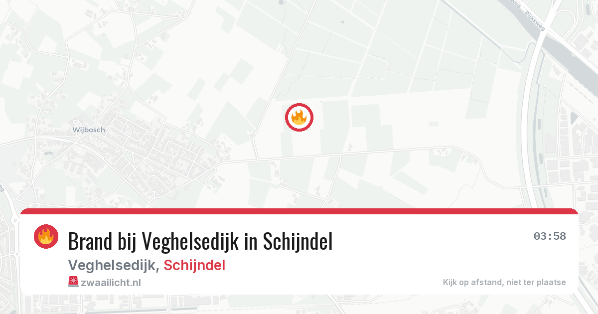 Brand bij Veghelsedijk in Schijndel — 28 jun 2026