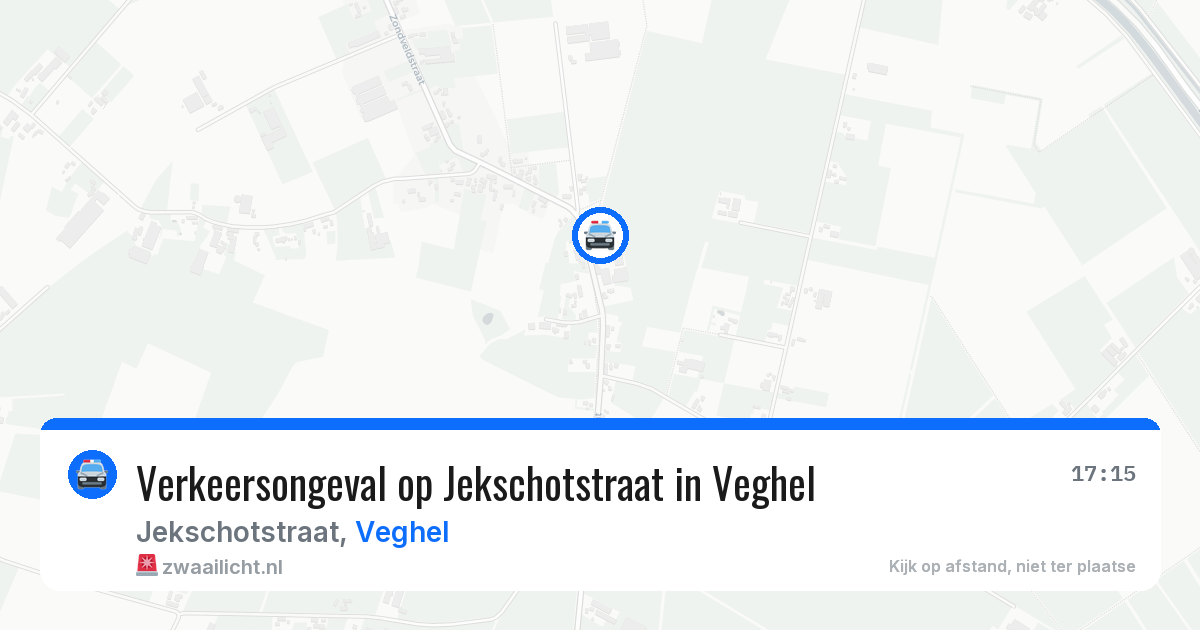 Verkeersongeval op Jekschotstraat in Veghel — 3 mrt 2026