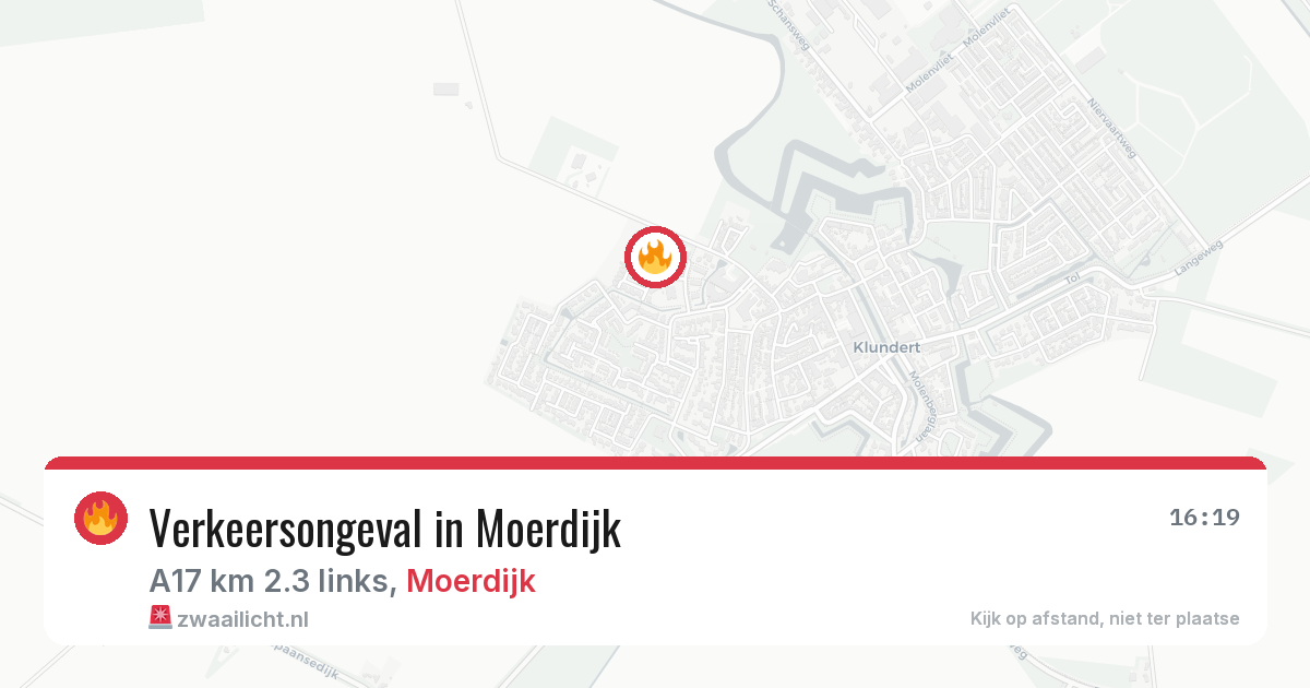Verkeersongeval in Moerdijk — 28 jul 2026