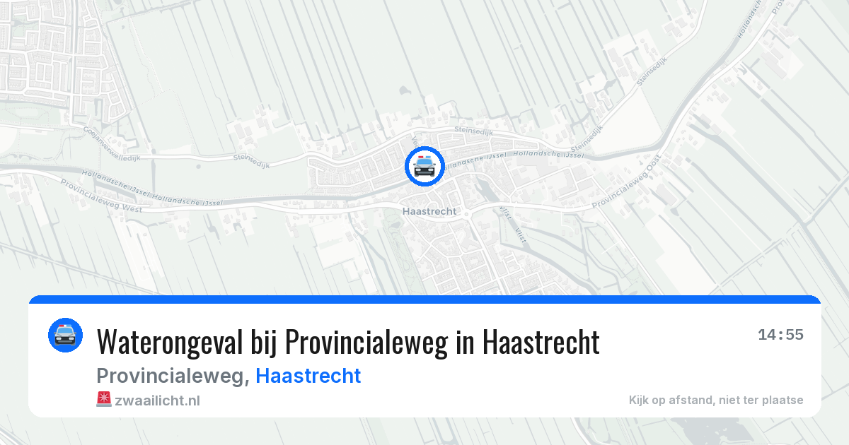 Waterongeval bij Provincialeweg in Haastrecht — 24 jun 2026