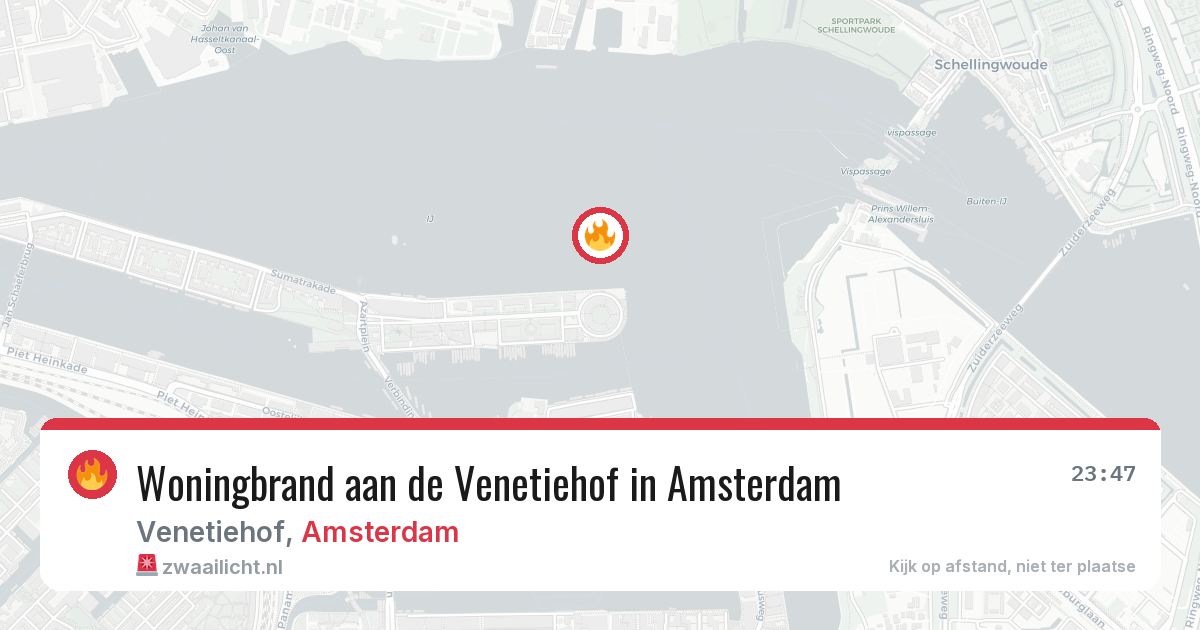Woningbrand aan de Venetiehof in Amsterdam — 5 mrt 2026