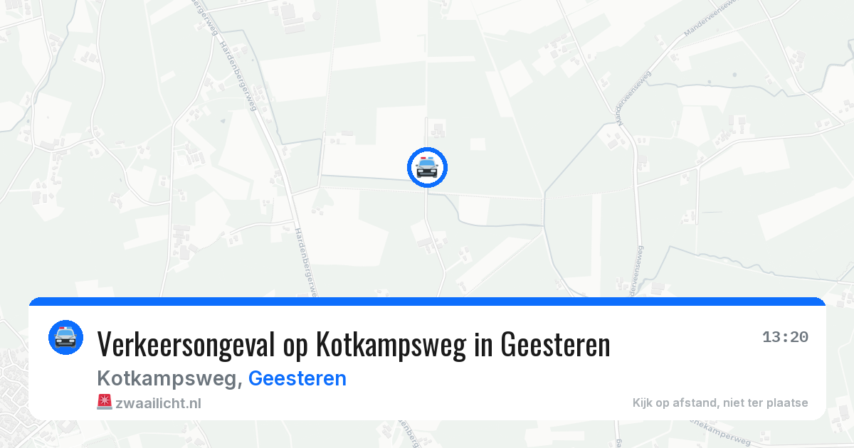 Verkeersongeval op Kotkampsweg in Geesteren — 12 mrt 2026