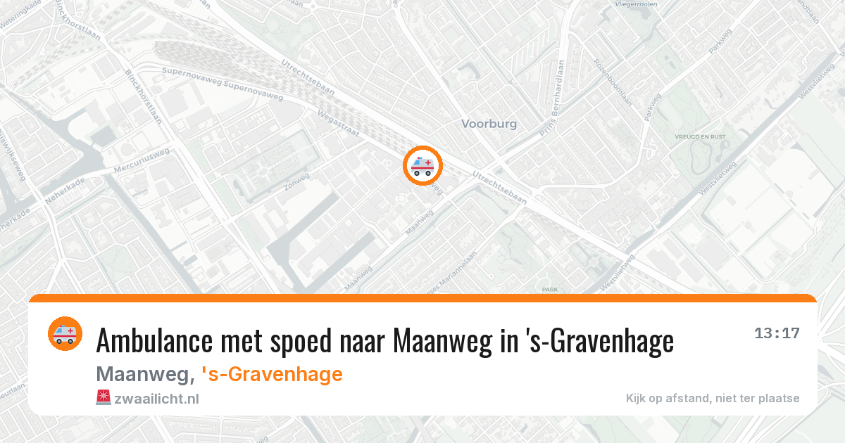 Ambulance met spoed naar Maanweg in 's-Gravenhage — 18 jun 2026