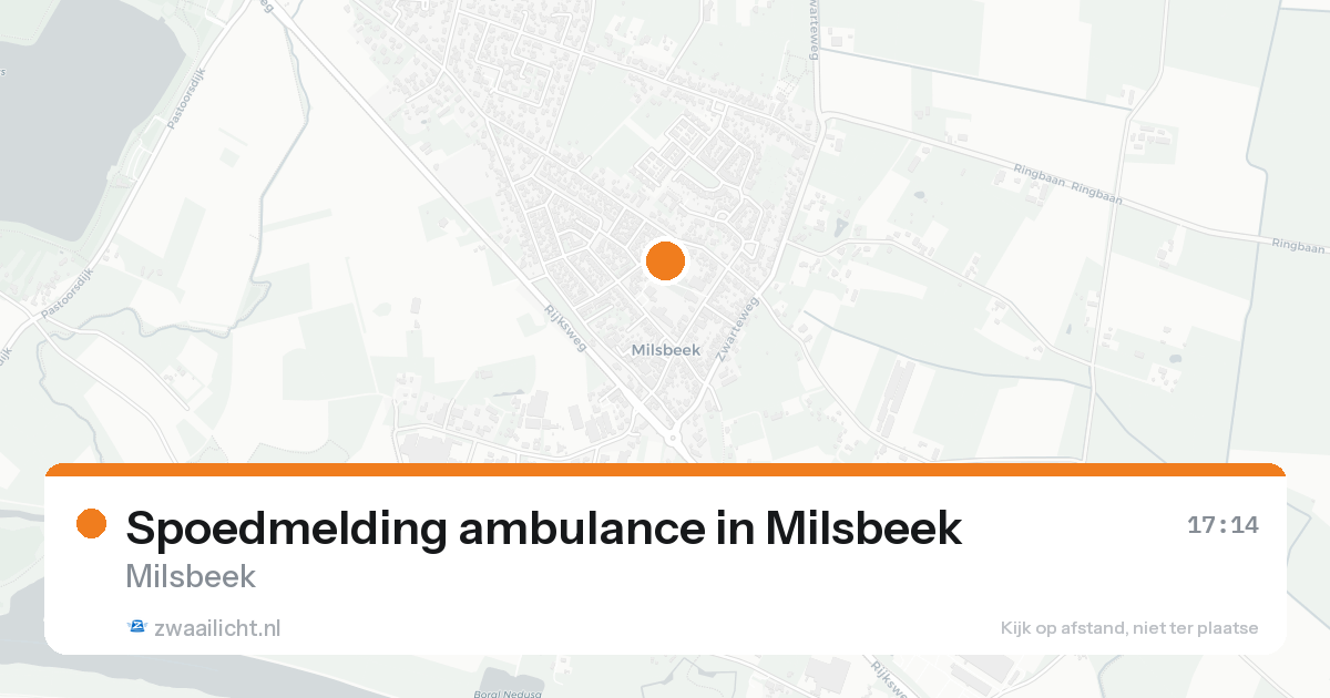 Spoedmelding ambulance in Milsbeek — 30 jan 2026