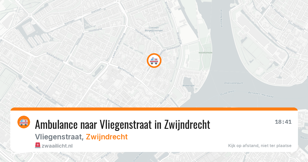 Ambulance naar Vliegenstraat in Zwijndrecht — 19 mei 2026