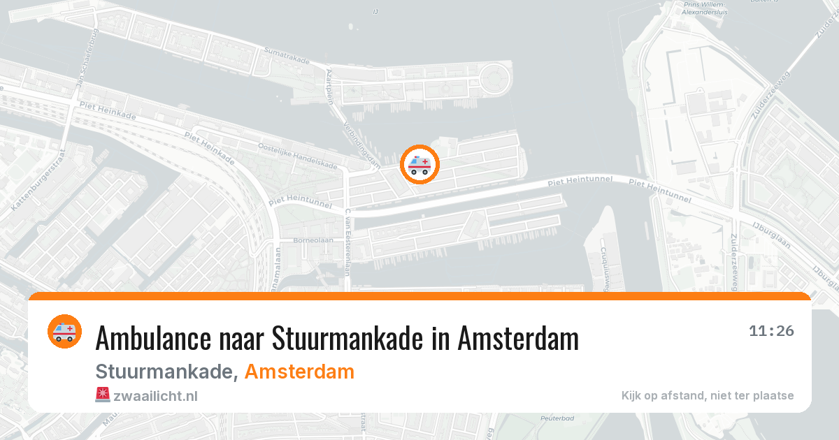 Ambulance naar Stuurmankade in Amsterdam — 14 jul 2026