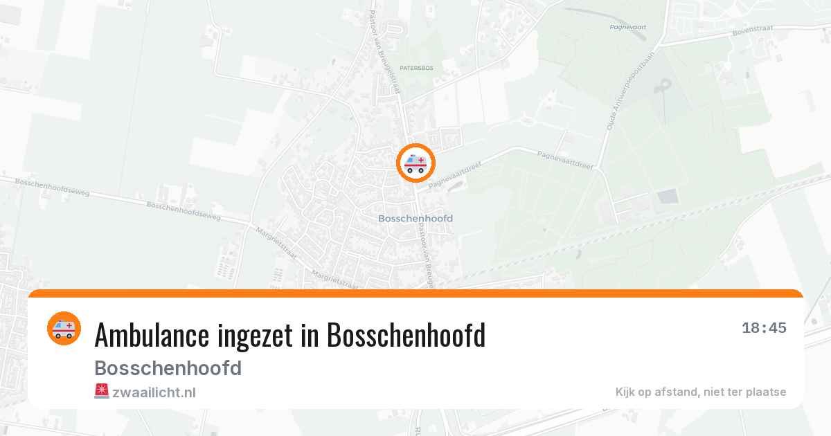 Ambulance ingezet in Bosschenhoofd — 22 apr 2026
