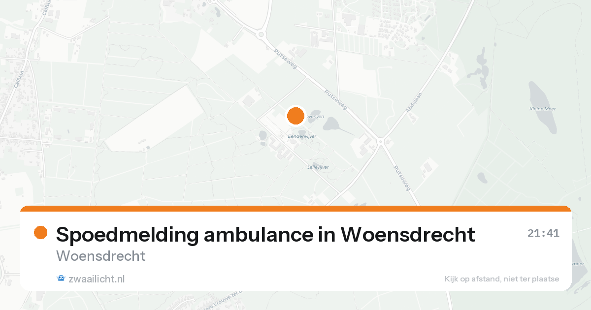 Spoedmelding ambulance in Woensdrecht — 17 aug 2026