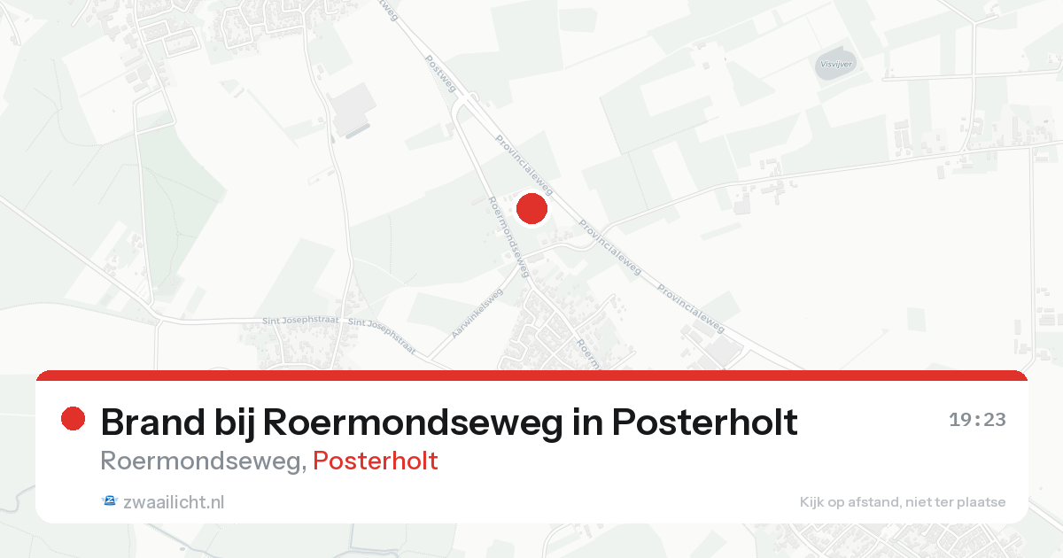 Brand bij Roermondseweg in Posterholt — 22 aug 2026