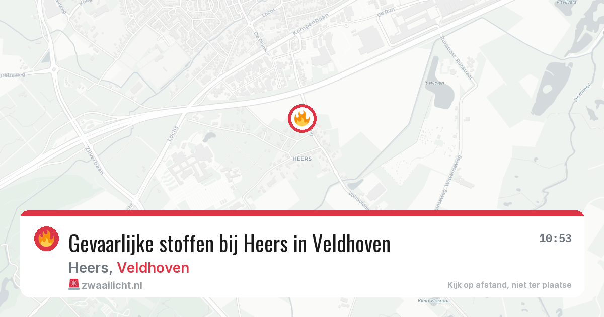 Gevaarlijke stoffen bij Heers in Veldhoven — 8 apr 2026