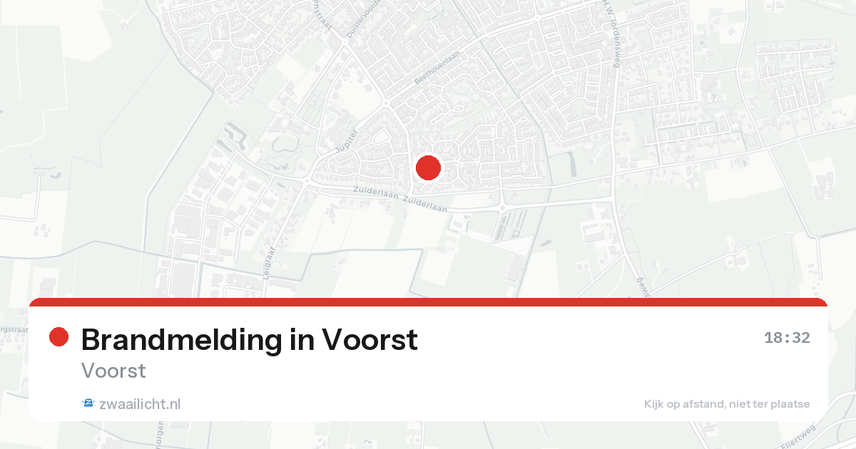 Brandmelding in Voorst — 17 aug 2026