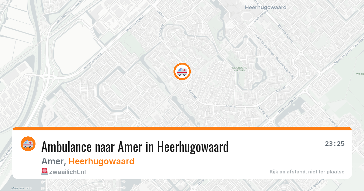 Ambulance naar Amer in Heerhugowaard — 17 jun 2026